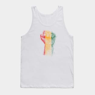 Hand fist drawing with scribble art Tank Top